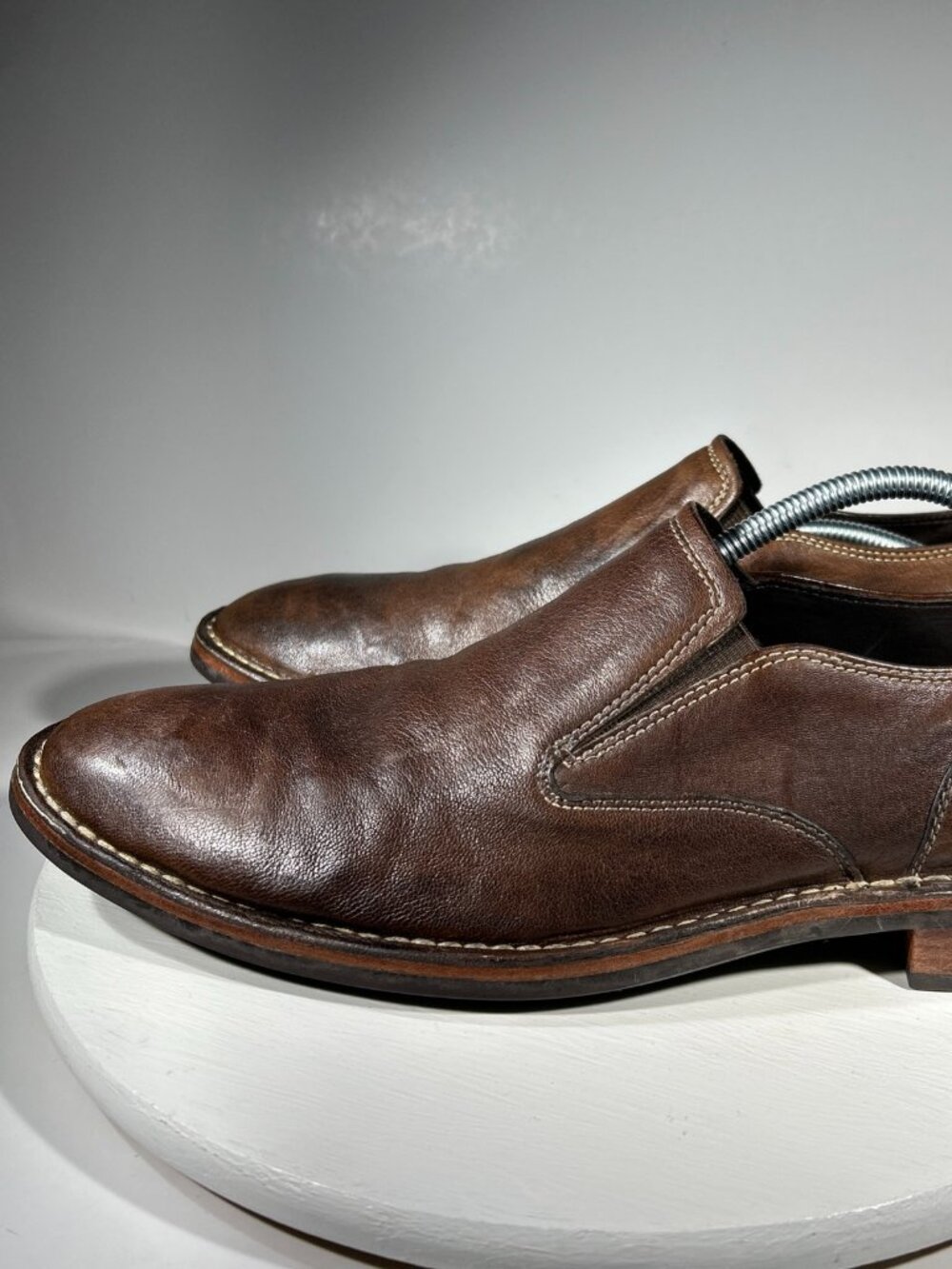 Cole Haan Air Stratton Mens Leather Loafers Slip on Shoes Size 11.5 M Brown Work